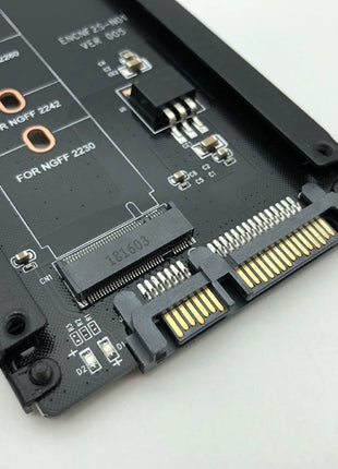 Metal Case B+M Key M.2 NGFF SSD To 2.5 SATA 6Gb/s Adapter Card With Enclosure Socket M2 NGFF Adapter W/ 5 Screw M.2 SATA Adapter - Riparo82