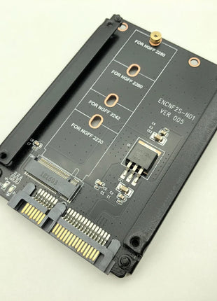 Metal Case B+M Key M.2 NGFF SSD To 2.5 SATA 6Gb/s Adapter Card With Enclosure Socket M2 NGFF Adapter W/ 5 Screw M.2 SATA Adapter - Riparo82