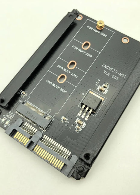 Metal Case B+M Key M.2 NGFF SSD To 2.5 SATA 6Gb/s Adapter Card With Enclosure Socket M2 NGFF Adapter W/ 5 Screw M.2 SATA Adapter - Riparo82