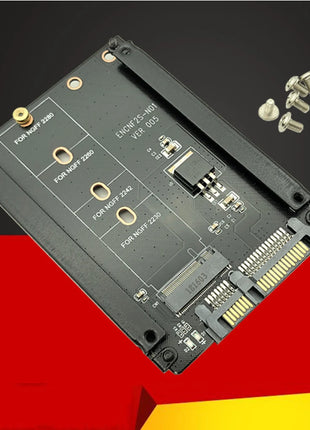 Metal Case B+M Key M.2 NGFF SSD To 2.5 SATA 6Gb/s Adapter Card With Enclosure Socket M2 NGFF Adapter W/ 5 Screw M.2 SATA Adapter - Riparo82