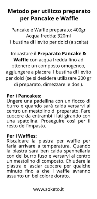 Pancake & Waffle SoKeto Mix – Gusto irresistibile, 1% di zuccheri!