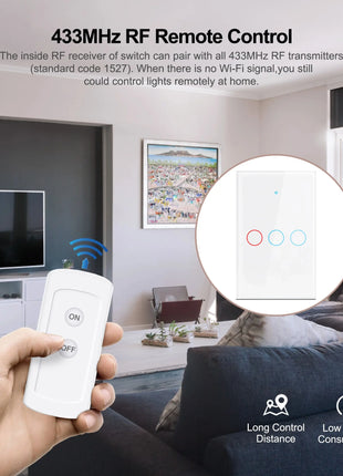 Minimalist smart switch design with subtle branding