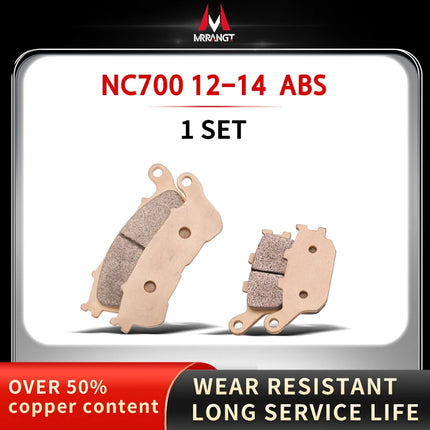Mrrangt Motorcycle Metal sintering brake pad fit for HONDA CB400/500/650R/F/X CBR650/300 NC/XADV750S/700 CB650R XADV750 CBR650R - Riparo82