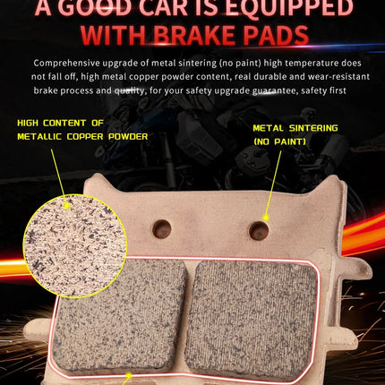 Mrrangt Motorcycle Metal sintering brake pad fit for HONDA CB400/500/650R/F/X CBR650/300 NC/XADV750S/700 CB650R XADV750 CBR650R - Riparo82
