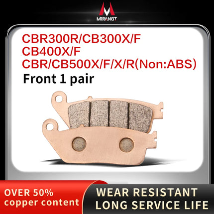 Mrrangt Motorcycle Metal sintering brake pad fit for HONDA CB400/500/650R/F/X CBR650/300 NC/XADV750S/700 CB650R XADV750 CBR650R - Riparo82