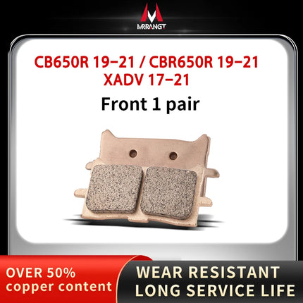 Mrrangt Motorcycle Metal sintering brake pad fit for HONDA CB400/500/650R/F/X CBR650/300 NC/XADV750S/700 CB650R XADV750 CBR650R - Riparo82
