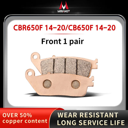 Mrrangt Motorcycle Metal sintering brake pad fit for HONDA CB400/500/650R/F/X CBR650/300 NC/XADV750S/700 CB650R XADV750 CBR650R - Riparo82