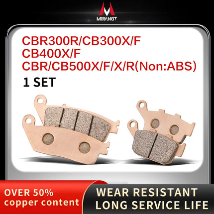 Mrrangt Motorcycle Metal sintering brake pad fit for HONDA CB400/500/650R/F/X CBR650/300 NC/XADV750S/700 CB650R XADV750 CBR650R - Riparo82