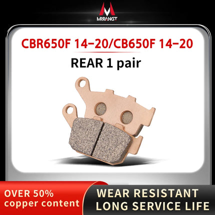 Mrrangt Motorcycle Metal sintering brake pad fit for HONDA CB400/500/650R/F/X CBR650/300 NC/XADV750S/700 CB650R XADV750 CBR650R - Riparo82