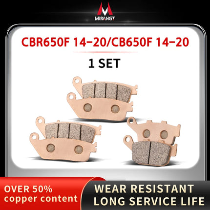 Mrrangt Motorcycle Metal sintering brake pad fit for HONDA CB400/500/650R/F/X CBR650/300 NC/XADV750S/700 CB650R XADV750 CBR650R - Riparo82
