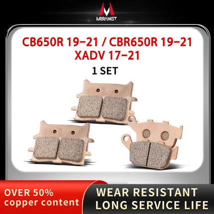 Mrrangt Motorcycle Metal sintering brake pad fit for HONDA CB400/500/650R/F/X CBR650/300 NC/XADV750S/700 CB650R XADV750 CBR650R - Riparo82