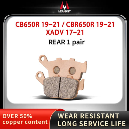 Mrrangt Motorcycle Metal sintering brake pad fit for HONDA CB400/500/650R/F/X CBR650/300 NC/XADV750S/700 CB650R XADV750 CBR650R - Riparo82