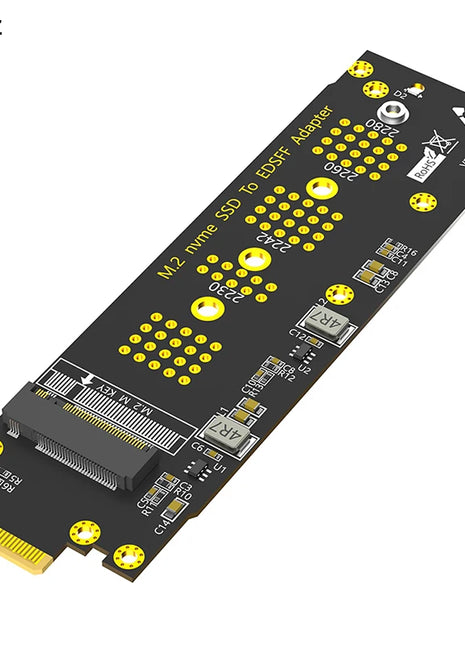 NEW M.2 NVME M Key to EDSFF E1.S Adapter PCIe 4.0/3.0 X4 Expansion Card for 1U Server Chassis Support 2230 2242 2260 2280 M2 SSD - Riparo82