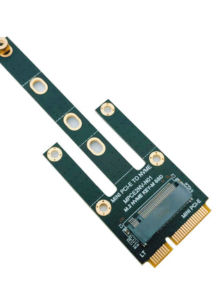 NEW Mini PCI-E to NVME Adapter Card Board Converter Expansion Card Riser Supports 2230 2242 2260 2280 M.2 NVME PCIE M Key M2 SSD - Riparo82