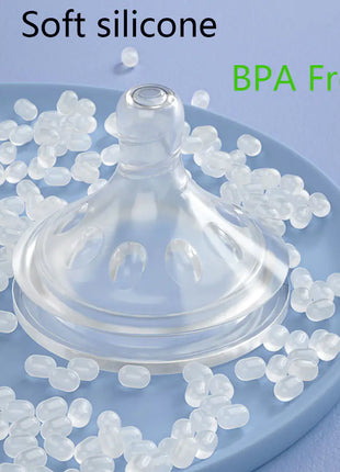 Silicone Baby Feeding Bottle for Newborns, Anti-Choking - riparo82
