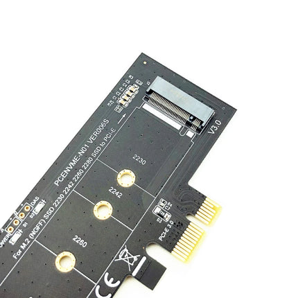 NVME Adapter PCI-E 3.0 x1 to M.2 NVMe M Key Slot Converter with Low Profile Bracket for Samsung PM961 960EVO SM961 PM951 M2 SSD - Riparo82