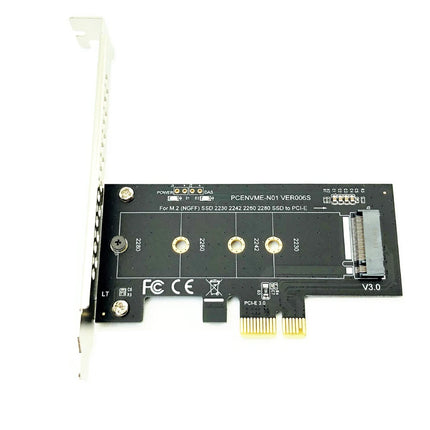 NVME Adapter PCI-E 3.0 x1 to M.2 NVMe M Key Slot Converter with Low Profile Bracket for Samsung PM961 960EVO SM961 PM951 M2 SSD - Riparo82