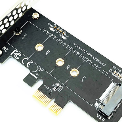 NVME Adapter PCI-E 3.0 x1 to M.2 NVMe M Key Slot Converter with Low Profile Bracket for Samsung PM961 960EVO SM961 PM951 M2 SSD - Riparo82