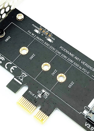 NVME Adapter PCI-E 3.0 x1 to M.2 NVMe M Key Slot Converter with Low Profile Bracket for Samsung PM961 960EVO SM961 PM951 M2 SSD - Riparo82