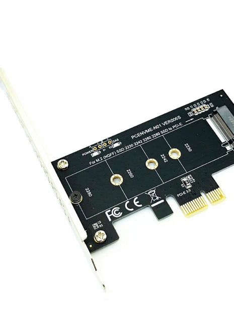 NVME Adapter PCI-E 3.0 x1 to M.2 NVMe M Key Slot Converter with Low Profile Bracket for Samsung PM961 960EVO SM961 PM951 M2 SSD - Riparo82