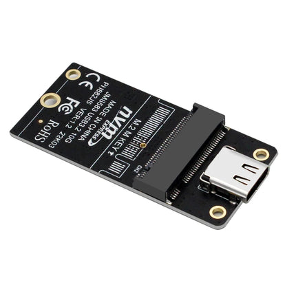 NVME USB Adapter NVME to USB 3.1 TYPE C 10Gbps Riser M2 PCIE NVME SSD to USB C Conveter JMS583 Chip M Key for 2230 M.2 NGFF SSD - Riparo82
