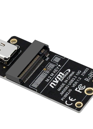 NVME USB Adapter NVME to USB 3.1 TYPE C 10Gbps Riser M2 PCIE NVME SSD to USB C Conveter JMS583 Chip M Key for 2230 M.2 NGFF SSD - Riparo82