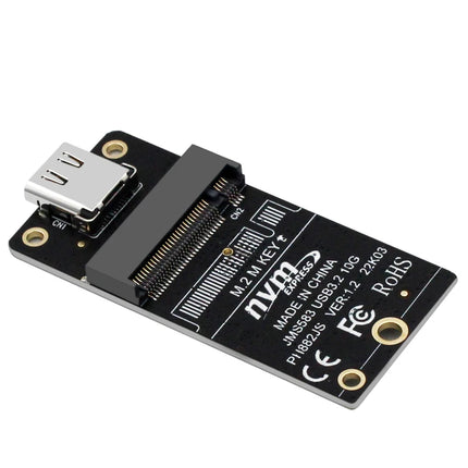 NVME USB Adapter NVME to USB 3.1 TYPE C 10Gbps Riser M2 PCIE NVME SSD to USB C Conveter JMS583 Chip M Key for 2230 M.2 NGFF SSD - Riparo82