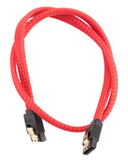 New 50CM SATA 3.0 III SATA3 7pin Data Cable 6Gb/s SSD Cables HDD Hard Disk Data Cord with Nylon Sleeved Premium Version(Red) - Riparo82