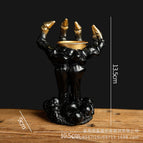 Palm Candle Holder (black)