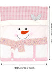 Pink Chair Cover Snowman