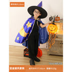 Blue And Gold Cloak + Hat / One Size Fits All