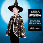 Cloak And Hat With Large Rounded Corners Black / One Size Fits All