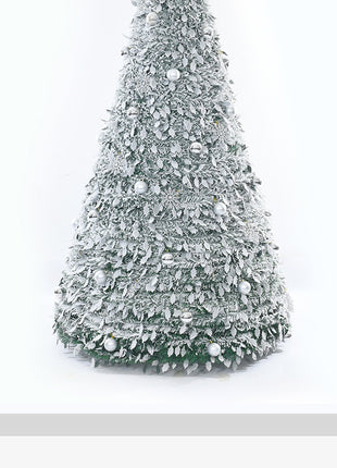 1.5/1.8/2.1M Pieghevole Albero Di Natale Atmosfera Domestica Decorazioni Di Natale Con PVC Floccato Centro Commerciale Ornamento Regali di Capodanno