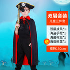 Children's Black And Red Pirate Suit C / One Size Fits All