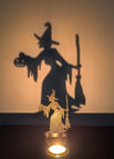 Broom Witch Candlestick