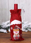 H-jt207 Snowman Red Linen Wine Jacket