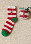Adult Embroidered Striped Deer / Socks