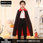 Children's Black And Red Cloak / One Size Fits All