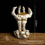 Palm Candle Holder (white)