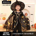Star And Moon Cloak Suit Black / One Size Fits All