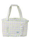 Green Color / Plaid Pet Diaper Bag