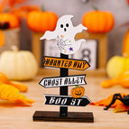 Halloween Guide Wooden Ornaments Ghost