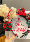 A2-christmas Bear Bow Headband
