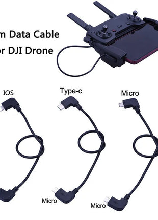OTG Data Cable For DJI Spark Mavic AIR 2 Pro Mini 1/2/SE 2 Pro Zoom Hubson Zino Micro-USB Type-C Adapter Connector Phone Tablet - Riparo82