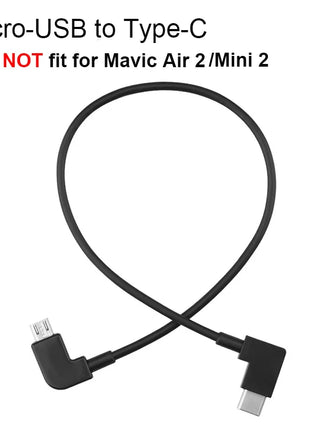 OTG Data Cable For DJI Spark Mavic AIR 2 Pro Mini 1/2/SE 2 Pro Zoom Hubson Zino Micro-USB Type-C Adapter Connector Phone Tablet - Riparo82