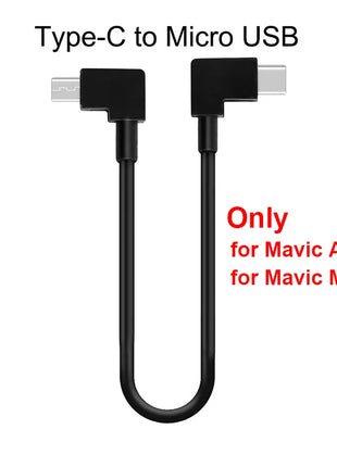 OTG Data Cable For DJI Spark Mavic AIR 2 Pro Mini 1/2/SE 2 Pro Zoom Hubson Zino Micro-USB Type-C Adapter Connector Phone Tablet - Riparo82