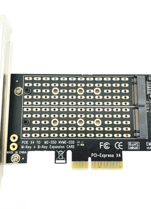PCI Express PCIE to M2 Adapter NVME SATA M.2 SSD PCIE Adapter NVME/SATA M2 PCI E Adapter SSD M2 to SATA PCI-E Card M Key + B Key - Riparo82
