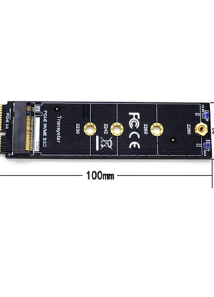PCIE to M2 Adapter NVMe SSD M2 PCIE X1 Raiser PCI-E M Key Connector Support 2230 2242 2260 2280 M.2 SSD NVMe Adapter - Riparo82