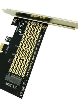 PCIE to NVME SSD Adapter PCI Express 4.0 X4 to M.2 M Key Expansion Card Riser w/ Low Bracket for 2230 2242 2260 2280 M2 NVME SSD - Riparo82