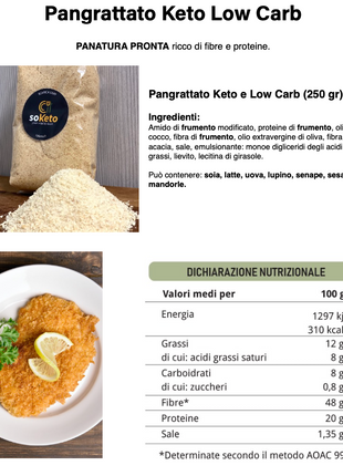 Pangrattato Keto low carb (250gr)